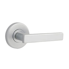 Lane Tovetto Dummy Lever Set On Round Rosette Brushed Satin Chrome - The Blue Space