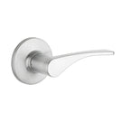 Lane Victoria Dummy Lever Set On Round Rosette Left Hand Brushed Satin Chrome - The Blue Space