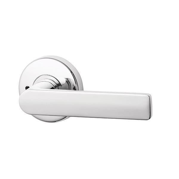 Lockwood Element L3 Velocity Privacy Lever Set Large Round Rose Chrome Plate - The Blue Space