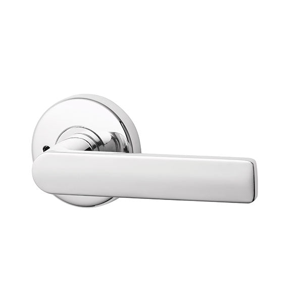 Lockwood Element L3 Velocity Privacy Lever Door Handle Set Large Round Rose Chrome