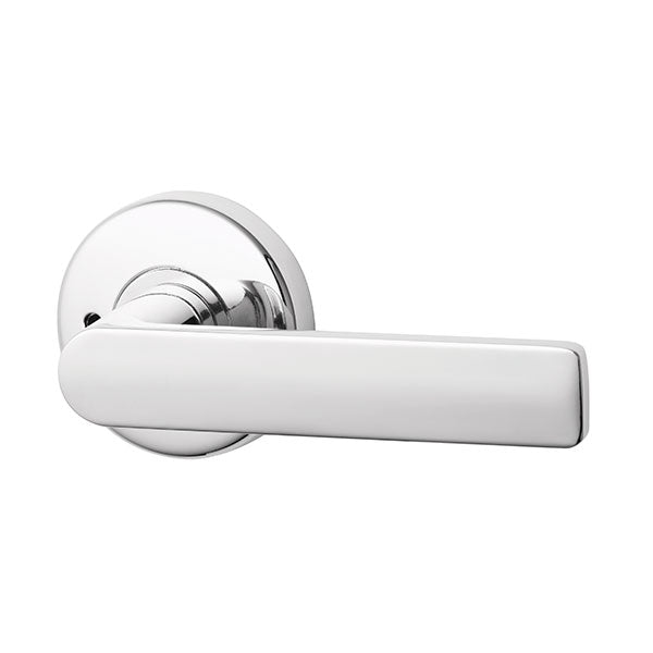 Lockwood Element L3 Velocity Privacy Lever Door Handle Set Large Round Rose Chrome