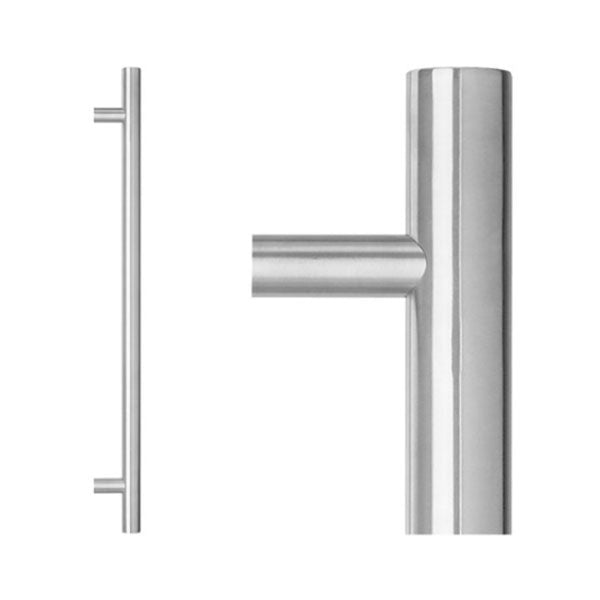 Lockwood Entrance Pull Handle 142 Satin Stainless Steel - The Blue Space