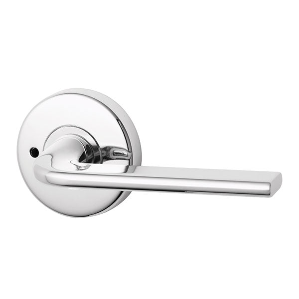Lockwood Glide L4 Velocity Privacy Lever Set Large Round Rose Chrome Plate - The Blue Space