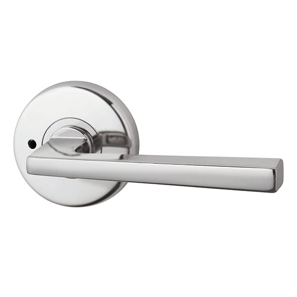 Lockwood Hakea L28 Velocity Privacy Lever Door Handle Set Large Round Rose Chrome