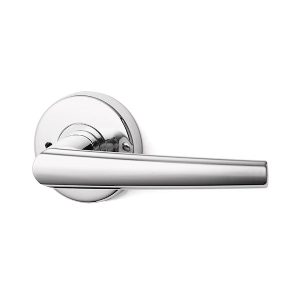 Lockwood Spire L2 Velocity Privacy Lever Door Handle Set Large Round Rose Chrome