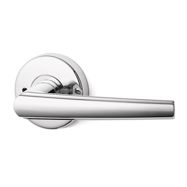 Lockwood Spire L2 Velocity Privacy Lever Door Handle Set Large Round Rose Chrome