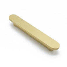 Manovella Design Imogen Oval Profile Cabinet Pull 127mm Brushed Brass - The Blue Space