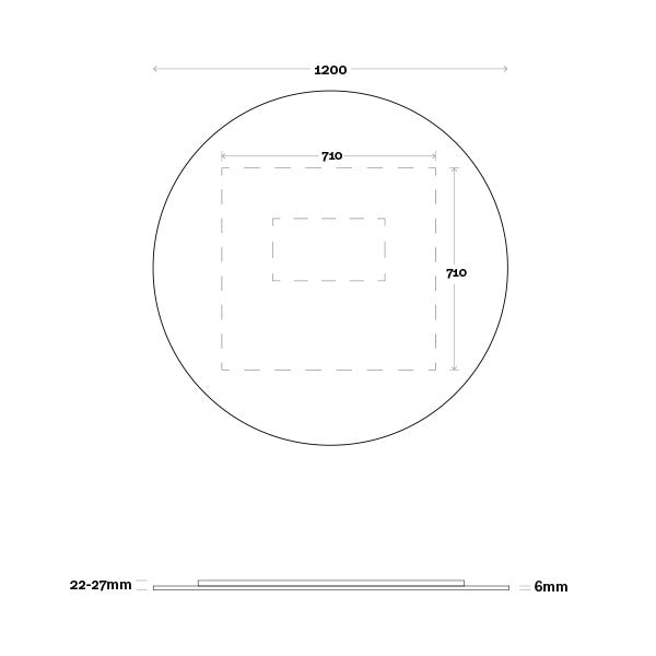 Marquis Orbit Mirror - 600mm to 1200mm
