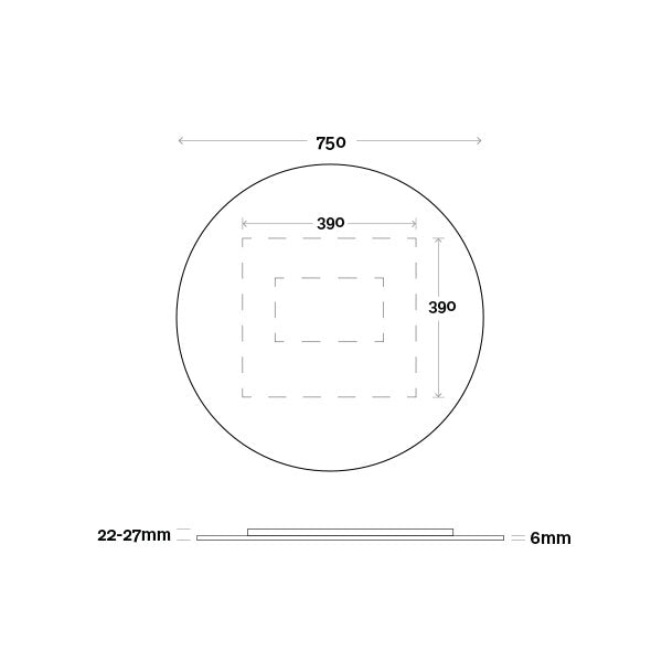 Marquis Orbit Mirror - 600mm to 1200mm