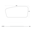 Marquis Solar Mirror 1200mm Technical Drawing - The Blue Space