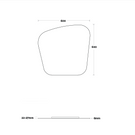 Marquis Solar Mirror 600mm Technical Drawing - The Blue Space