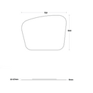 Marquis Solar Mirror 750mm Technical Drawing - The Blue Space
