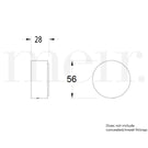 Meir Circular Wall Taps Technical Drawing - The Blue Space