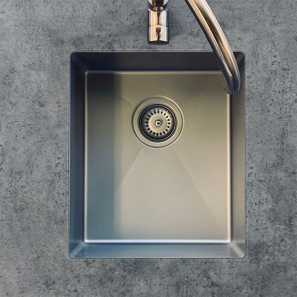 Meir Kitchen Mini Sink Single Bowl 272mm x 382mm - Brushed Nickel