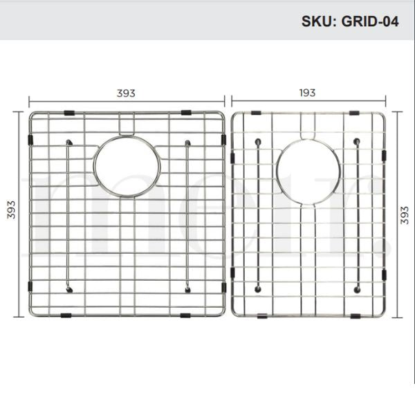 Meir Protection Grid for MKSP-D670440 -Brushed Bronze Gold