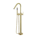 Meir Paddle Round Freestanding Bath Spout and Hand Shower Tiger Bronze - The Blue Space