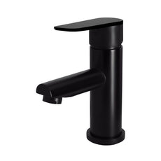 Meir Paddle Round Basin Mixer in Matte Black - The Blue Space