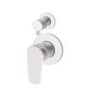 Meir Paddle Round Wall Mixer with Diverter Chrome - The Blue Space