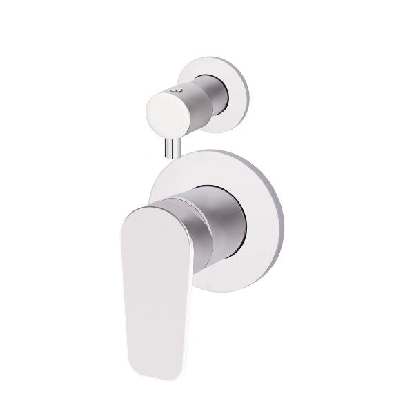 Meir Paddle Round Wall Mixer with Diverter Chrome