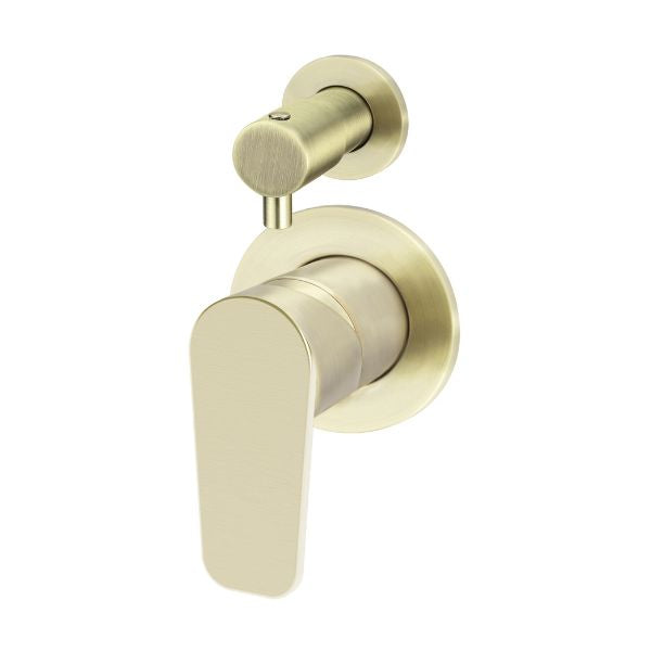 Meir Paddle Round Wall Mixer with Diverter Tiger Bronze