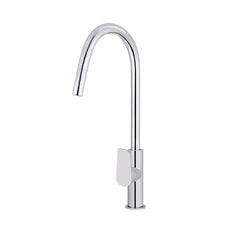 Meir Paddle Round Pull Out Kitchen Sink Mixer Tap Chrome - The Blue Space