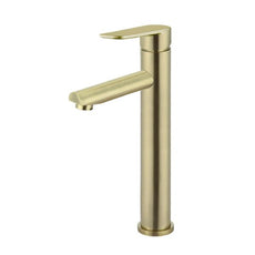 Meir Paddle Round Tall Basin Mixer - Tiger Bronze - The Blue Space