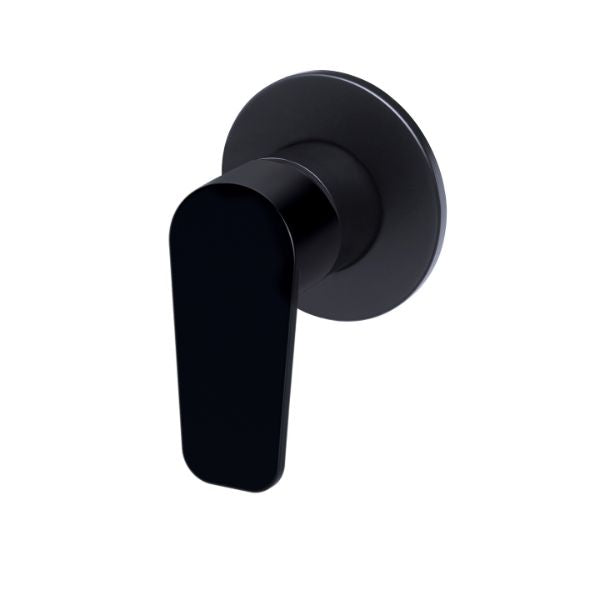 Meir Paddle Round Wall Mixer Matte Black