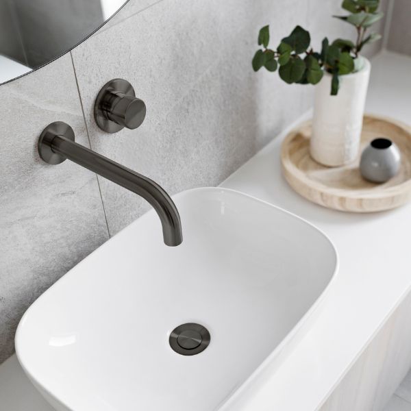 Meir Pinless Round Wall Mixer Shadow - The Blue Space