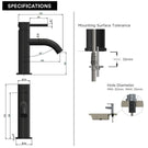 Technical Specifications: Meir Piccola Basin Mixer MB03XS