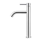 Meir Piccola Tall Basin Mixer - Chrome in side view - The Blue Space