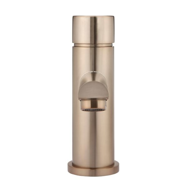 Meir Pinless Round Basin Mixer - Champagne