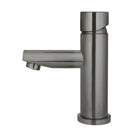 Meir Pinless Round Basin Mixer - Shadow in side view - The Blue Space