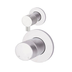 Meir Pinless Round Wall Mixer with Diverter Chrome - The Blue Space
