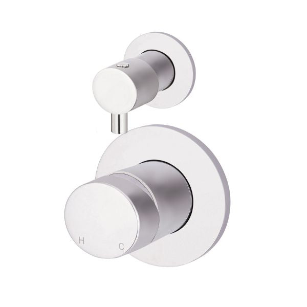 Meir Pinless Round Wall Mixer with Diverter Chrome