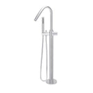 Meir Pinless Round Freestanding Bath Spout and Hand Shower Chrome - The Blue Space