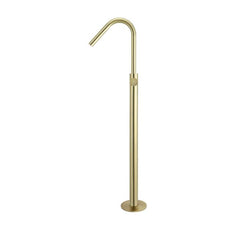 Meir Pinless Round Freestanding Bath Spout and Hand Shower Tiger Bronze - The Blue Space