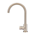 Meir Pinless Round Kitchen Sink Mixer Tap Champagne - The Blue Space