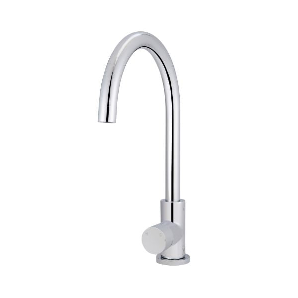 Meir Pinless Round Kitchen Sink Mixer Tap Chrome
