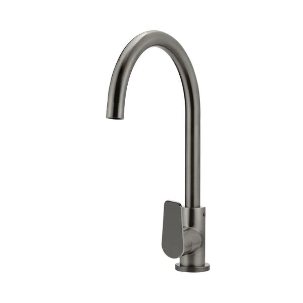 Meir Paddle Round Gooseneck Kitchen Sink Mixer Tap Shadow