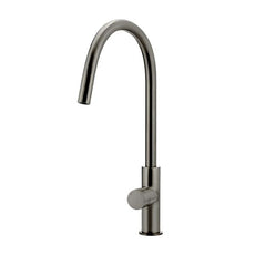 Meir Pinless Round Pull Out Kitchen Sink Mixer Tap Shadow - The Blue Space
