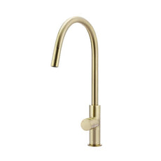 Meir Pinless Round Pull Out Kitchen Sink Mixer Tap Tiger Bronze - The Blue Space