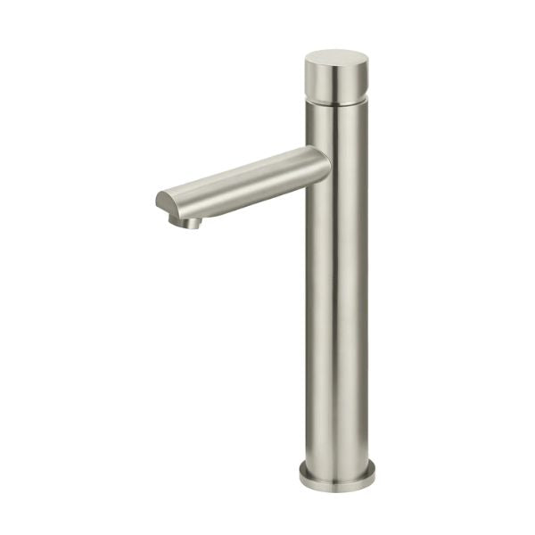Meir Pinless Round Tall Basin Mixer - Brushed Nickel