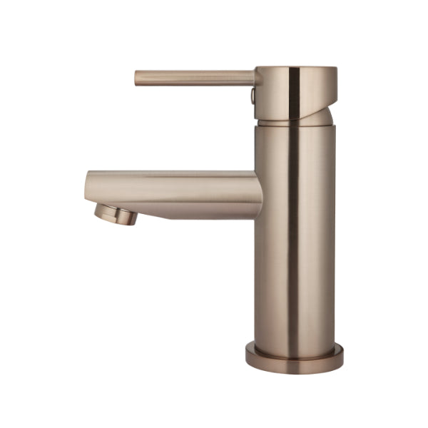 Meir Round Champagne Basin Mixer | The Blue Space