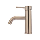 Meir Round Champagne Basin Mixer with Curved Spout | The Blue Space