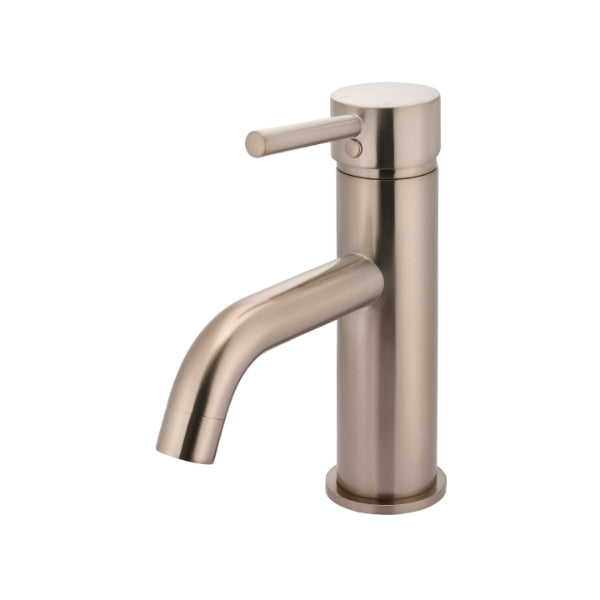 Meir Round Champagne Basin Mixer with Curved Spout | The Blue Space