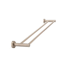 Meir Round Double Champagne Towel Rail 600mm | The Blue Space