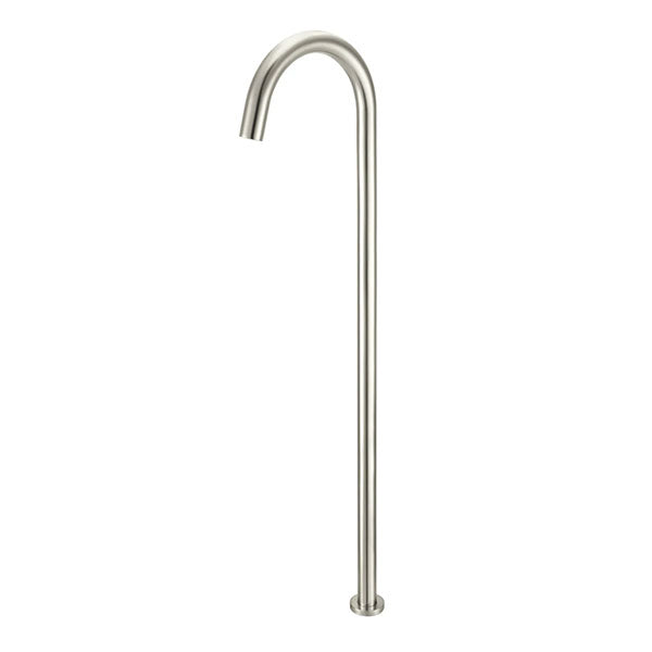 Meir Round Freestanding Bath Filler Brushed Nickel - The Blue Space