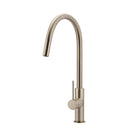 Meir Round Piccola Pull Out Kitchen Mixer Tap Champagne - The Blue Space