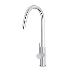 Meir Round Piccola Pull Out Kitchen Mixer - Chrome | The Blue Space
