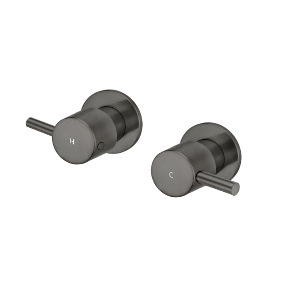 Meir Round Quarter Turn Wall Top Assemblies Shadow - The Blue Space